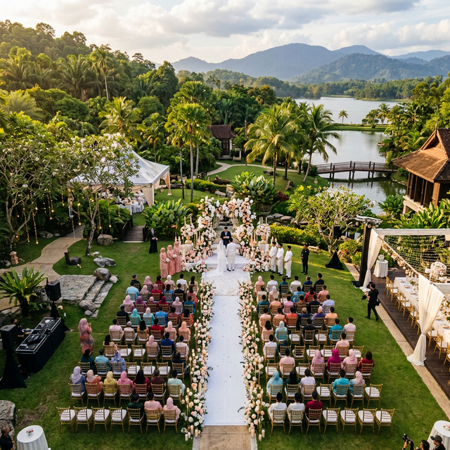 Wedding aerial coverage